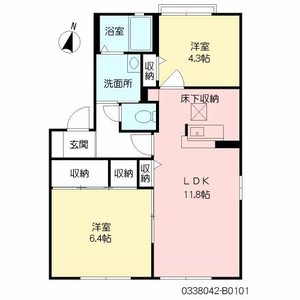ディアス茶屋の原　Ｂ棟　＊ B0101号室