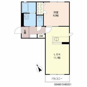 ソレイユコート　Ｂ棟　＊＊ B0201号-16