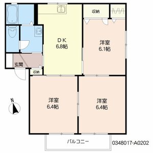 ラポワール横田　Ａ棟　＊＊ A0202号室