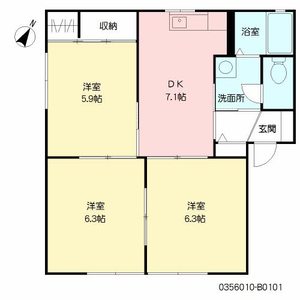 フォーレス金隈　Ｂ棟　＊ B0101号-13