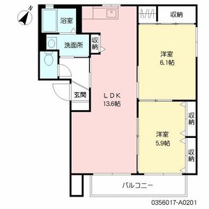 ヴィラ沖代　Ａ棟　＊＊ A0201号室