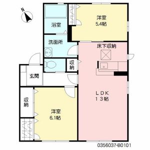 パディ沖代　Ｂ棟　＊＊ B0101号室