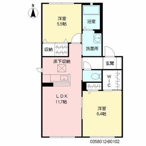 シャーメゾン吉田　Ｂ棟　＊＊ B0102号室