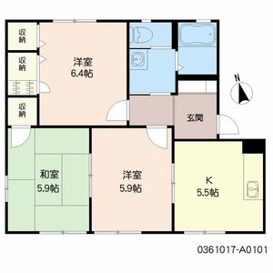 フレグランス宗方 A棟 ** A0101号-14