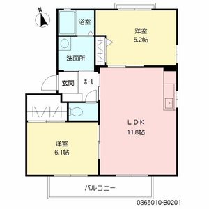 ドミール柚ノ木　Ｂ棟　＊＊ B0201号-16