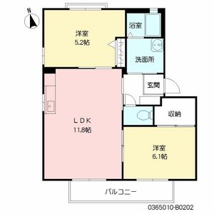 ドミール柚ノ木　Ｂ棟　＊＊ B0202号室