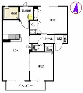 コンヴィラージュ　Ⅰ棟　＊＊ A0203号室