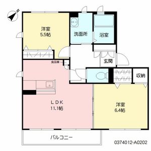 ヴィラ　グリーン　Ａ棟　＊ A0202号室