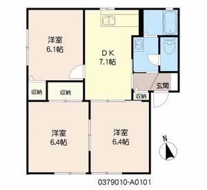 ディアス元岡　１番館　＊＊ A0101号室