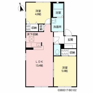 クレストタウン B棟 B0102号-16