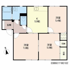 シャルマンドミール　Ｂ棟　＊ B0102号-16