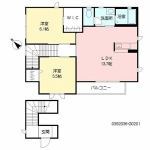 サンリッチ　Ｇ棟　＊＊ G0201号室