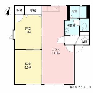 ディアスメディオ　Ｂ棟　＊＊ B0101号-16