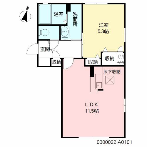 ハーティストＫ　Ａ棟　＊＊ A0101号-16