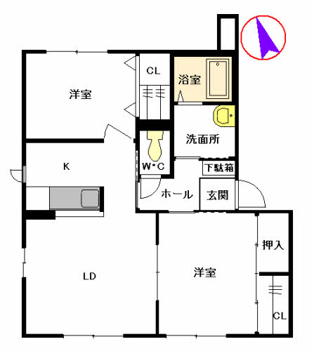 バリュージュ会下　Ａ棟　＊A0102-2