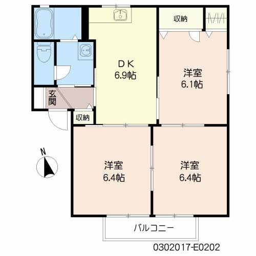 ハイアット・セト　Ｅ棟　＊E0202-2