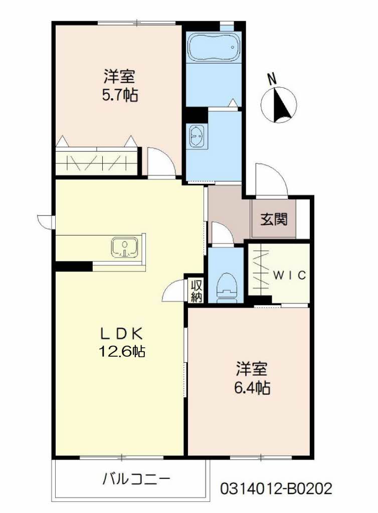 ヴェルドミールＫ　Ｂ棟　＊＊B0202-2