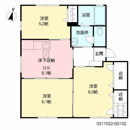 デューク沼口　Ｇ棟 G0102号-16