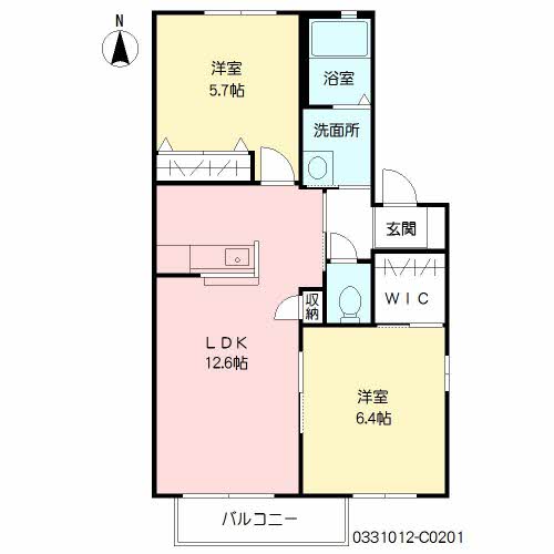 ヴィサージュ本城　＊＊　Ｃ棟C0201-2