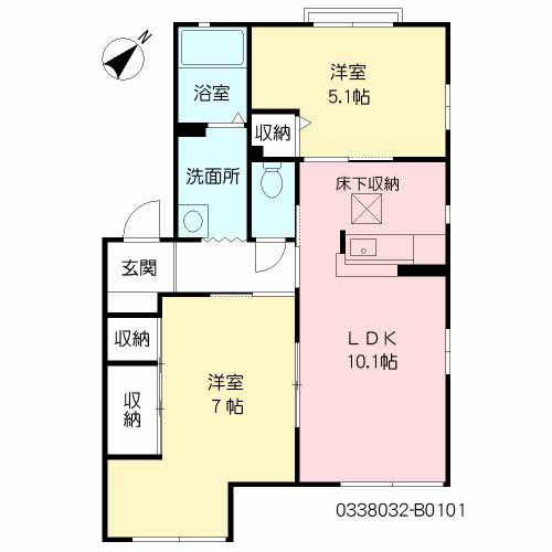 ディアス馬場山　Ｂ棟　＊B0101-2