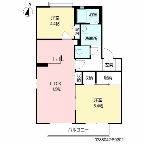ディアス茶屋の原　Ｂ棟　＊B0202-2
