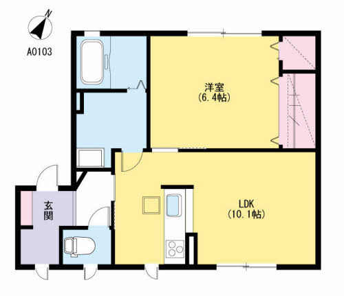 ＭＡＳＴ緑ヶ丘　Ｆ棟　＊＊A0103-2