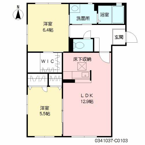 Ｓｕｎｎｙ　ｃｏｕｒｔ　屋野　Ⅲ棟C0103-2