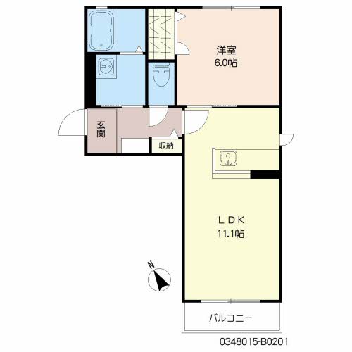 ソレイユコート　Ｂ棟　＊＊B0201-2