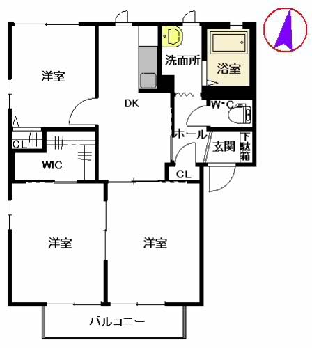 コンヴィラージュ　Ⅱ棟　＊＊B0201-2