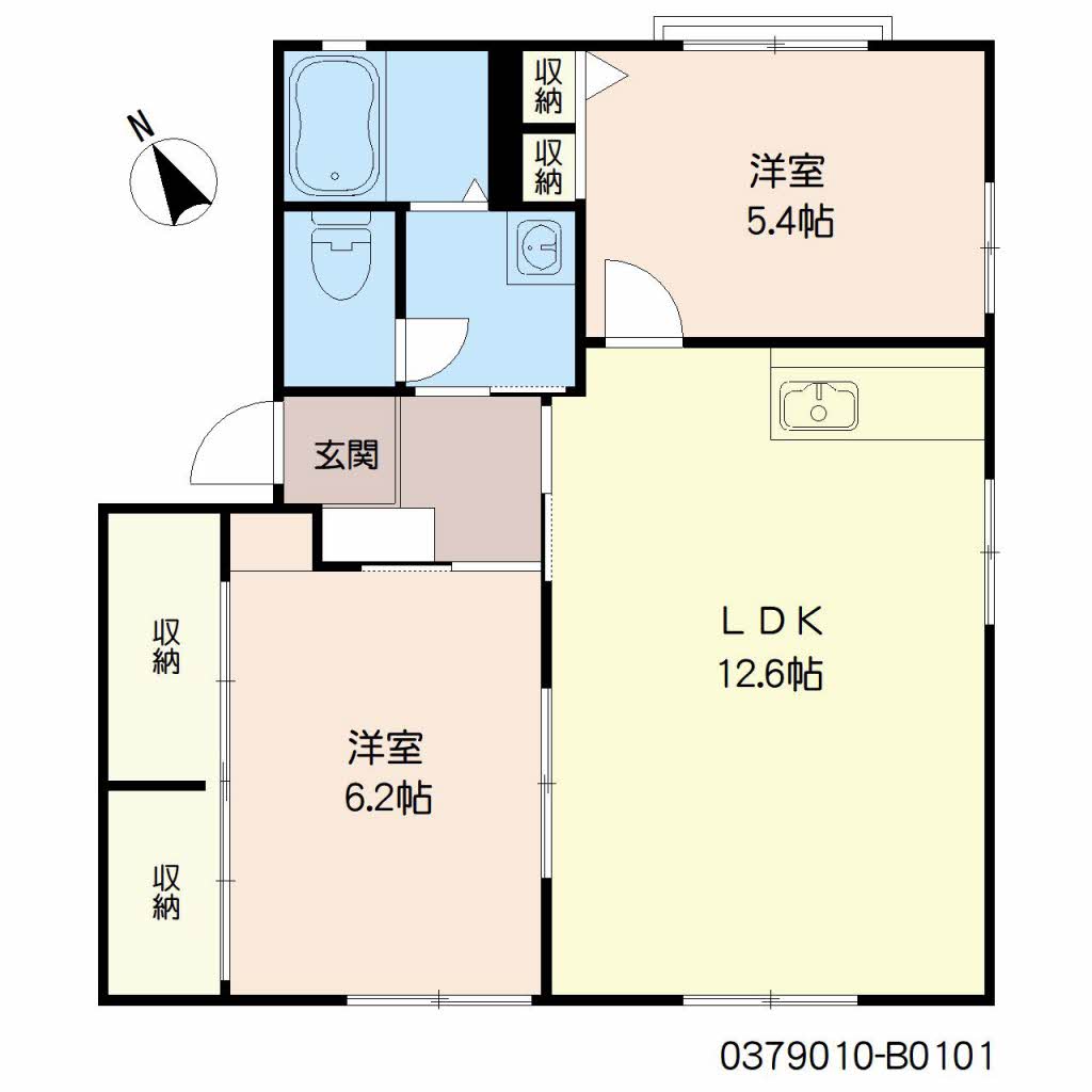 ディアス元岡　２番館　＊＊B0101-2