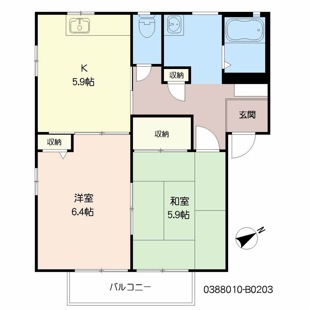 ヴィゲール古賀　Ｂ棟B0203-2