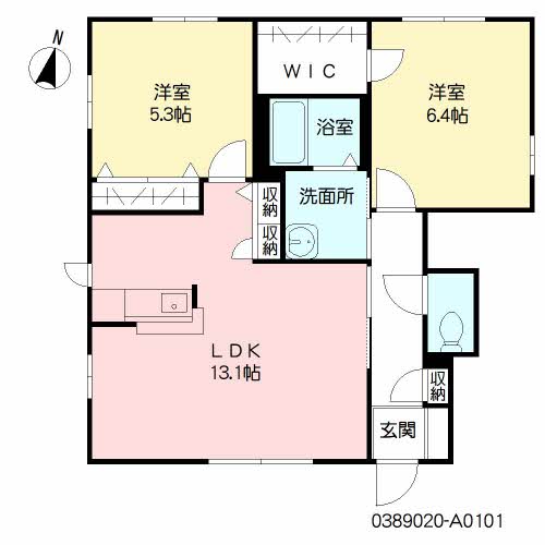 フォーゲル・ハピネス　Ａ棟A0101-2