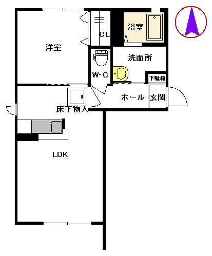 サンリッチ　Ｃ棟　＊＊ C0103号-14