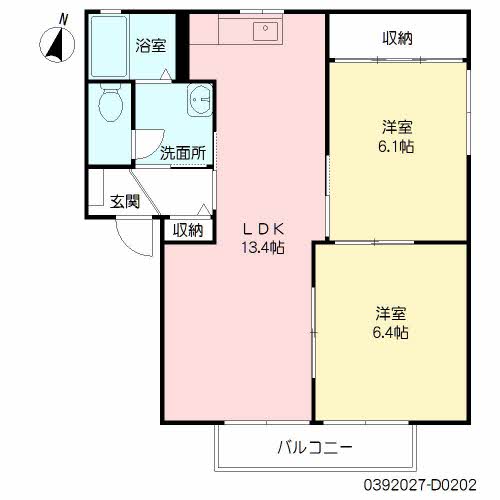 フレグランスサンライズ　Ｄ棟　＊D0202-2