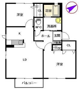 メゾンポラリス　Ⅰ棟　＊＊ A0202号室