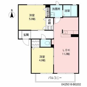 シャーメゾン　ルミエール　Ⅱ棟 B0202号-2