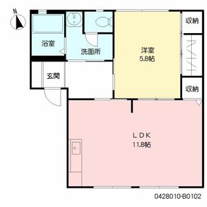 エルム　Ｂ棟　＊＊ B0102号室