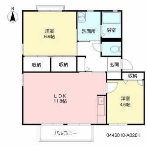プレジールすがや　＊＊ A0201号室
