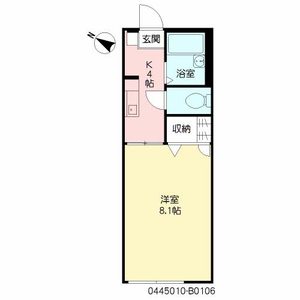 メルヴェーユ弥永　Ｂ棟　＊＊ B0106号室