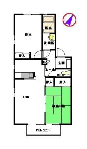 メゾンＫ・Ｔ　Ｃ棟　＊＊ C0207号-2