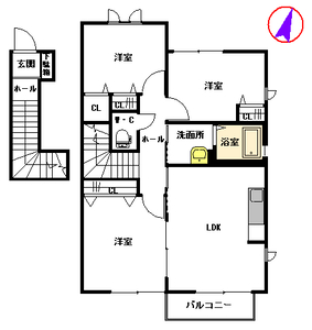 メゾン古閑中　＊＊ A0201号室