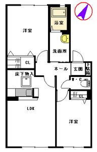サンクレール　＊ A0102号室