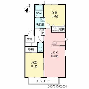 セピアコート赤坂　Ｃ棟　＊ C0201号室