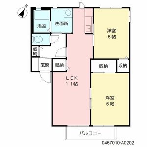 セピアコート赤坂　Ａ棟　＊ A0202号室