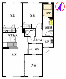 ウエストヒルズ　Ａ棟　＊ A0103号室