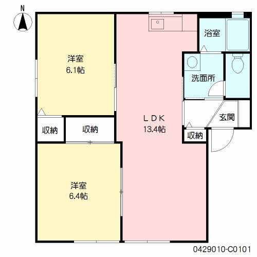 ウェストフィ－ルド大保　Ｃ棟　＊＊ C0101号-16