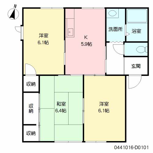 サンフラワー武蔵野台　Ｄ棟　＊＊D0101-2
