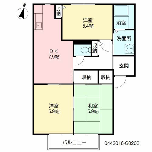 サンフラワー武蔵野台　Ｇ棟　＊G0202-2