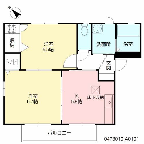 ノワハイツ A棟 A0101号-2
