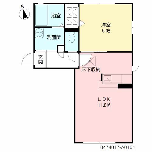 モンポエーム　Ⅰ棟　＊＊A0101-2